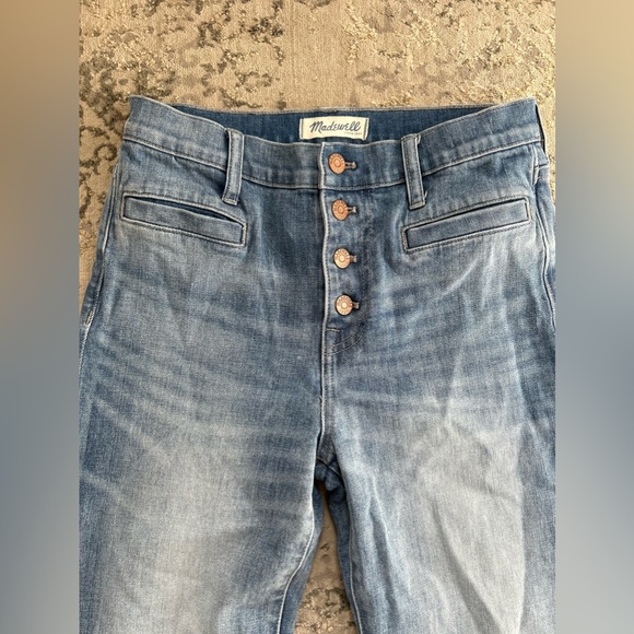 Madewell Flea Market Flare Jeans Button Front Edition - Picture 4 of 11